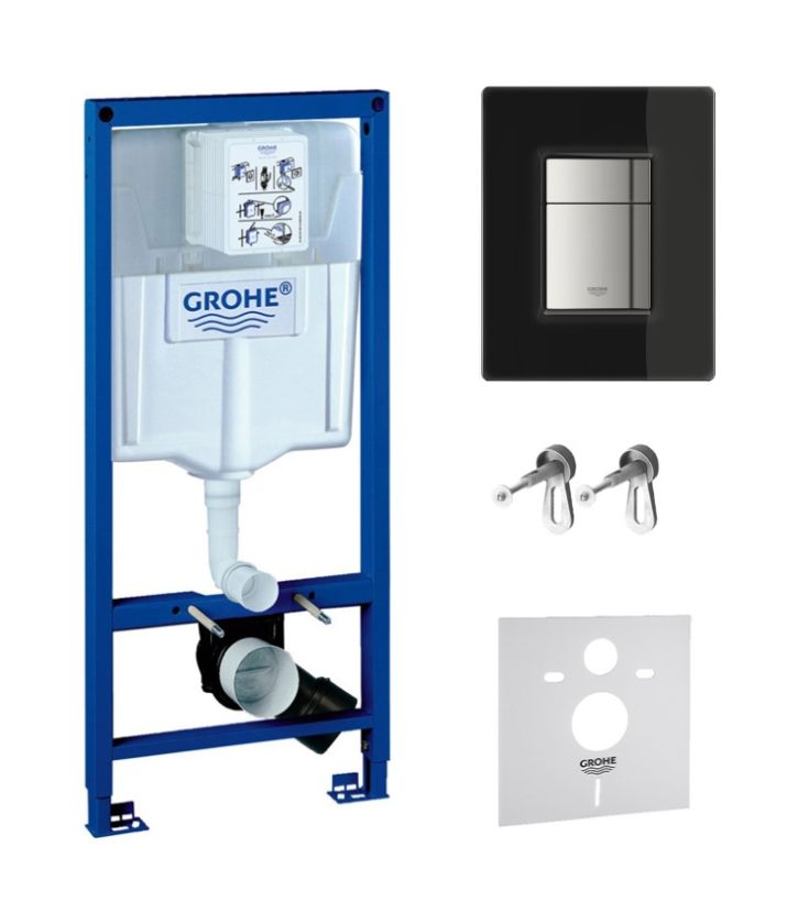 Set Betätigungsplatte Grohe Skate 38845KS0, Unterputzrahmen Grohe Rapid SL 38539001