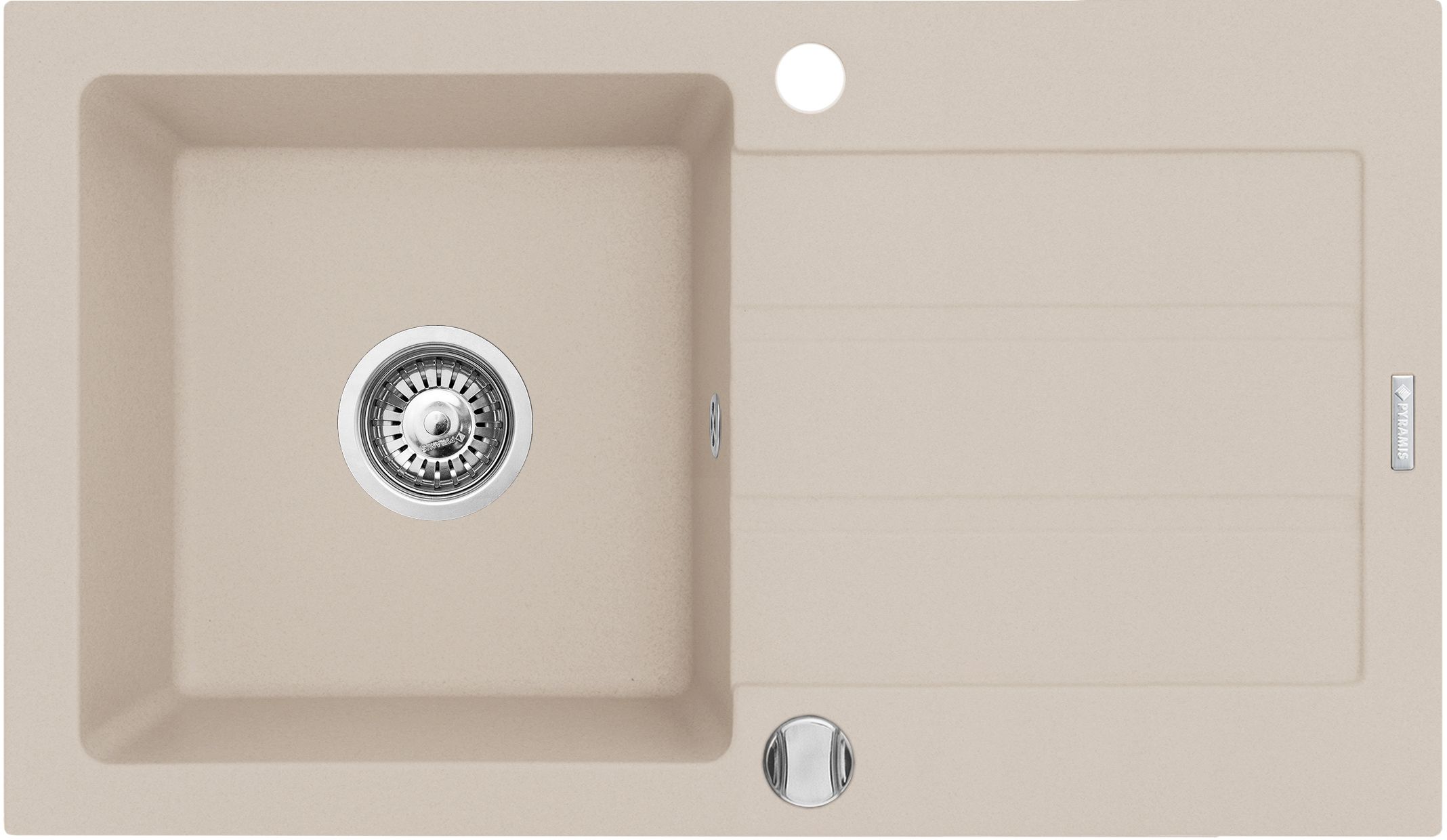 Pyramis Next Granitspüle 76x44 cm beige 070006701