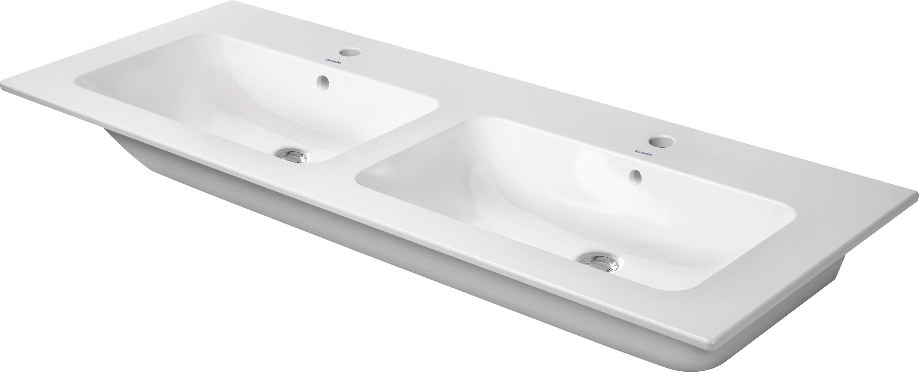 Duravit ME by Starck waschbecken 130x49 cm rechteckig klassisch-Möbel-doppelt weiß 2336130000