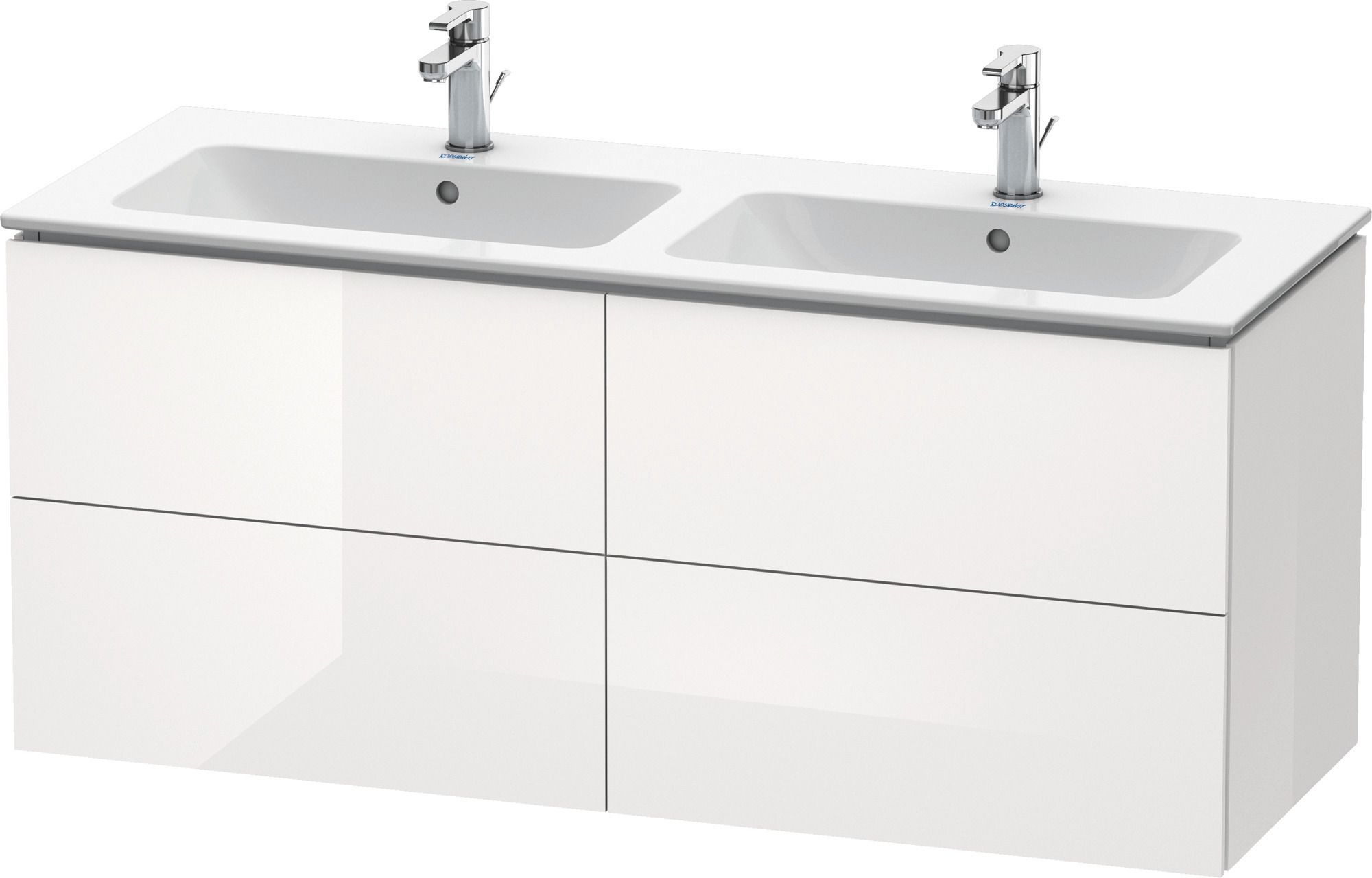 Duravit L-Cube Kabinett 129x48.1x55 cm Unterschrank hängend weiß LC625902222