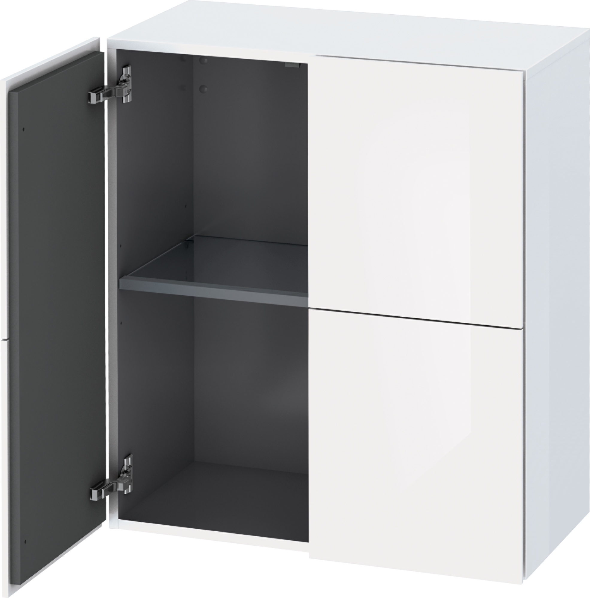 Duravit L-Cube Kabinett 70x36.3x80 cm Seitenschrank hängend weiß LC117702222