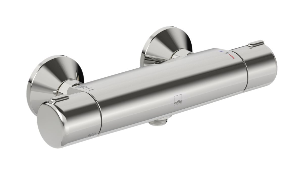 Oras Nova Duschbatterie Wandmontage mit Thermostat chrom 7460X