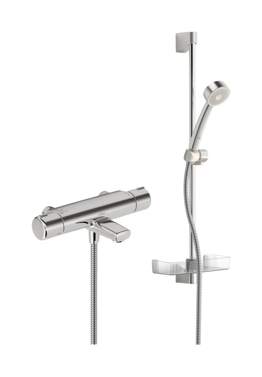 Oras Nova Badewannen- und Duschset Wandmontage mit Thermostat chrom 7448