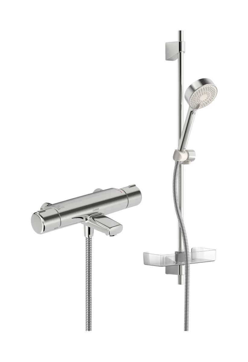 Oras Nova Badewannen- und Duschset Wandmontage mit Thermostat chrom 7453