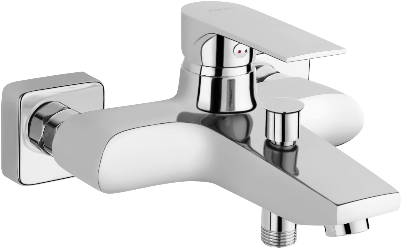 Ferro Algeo Square badewannen- und duscharmatur Wand chrom BAQ1