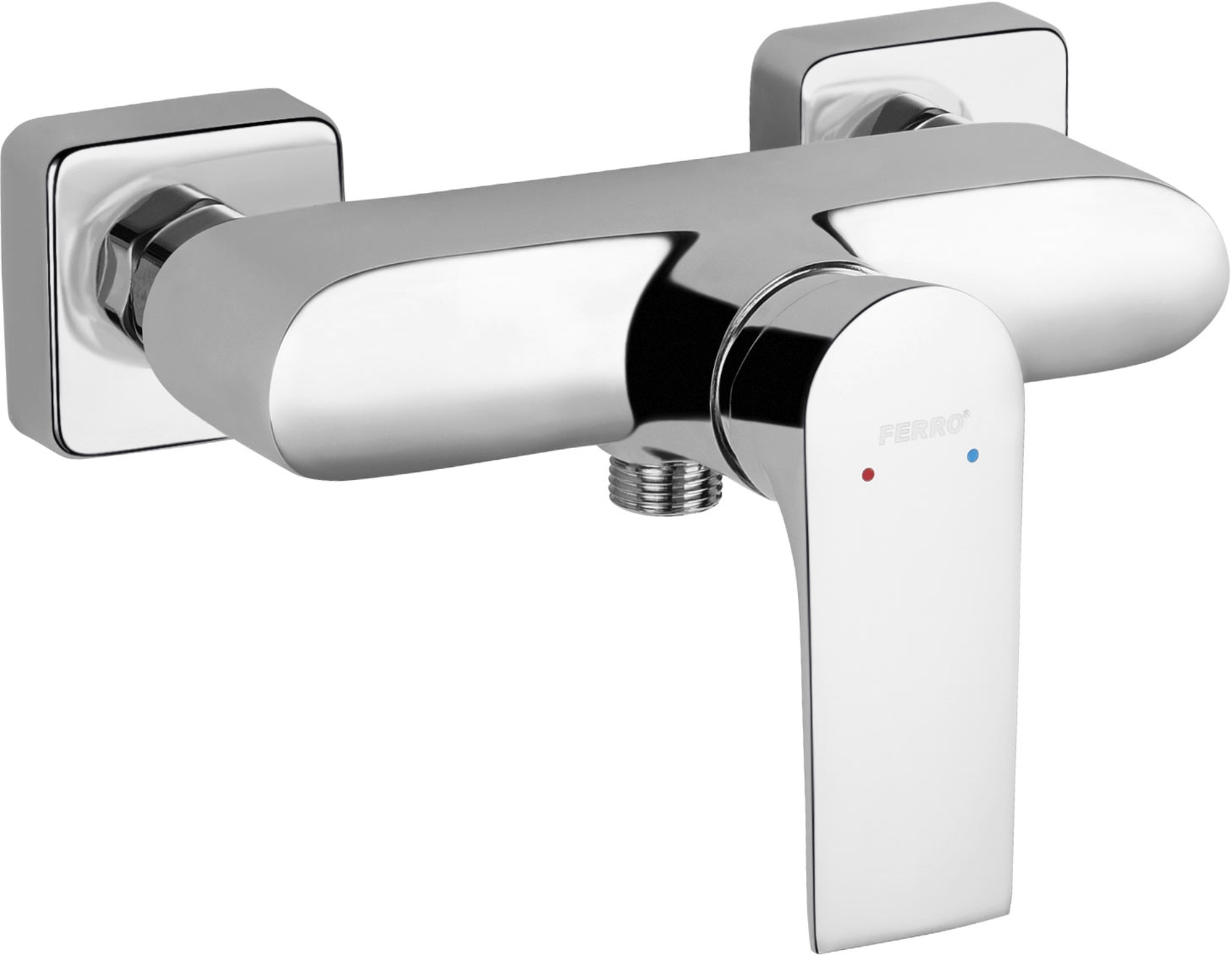Ferro Algeo Square duschbatterie Wand chrom BAQ7