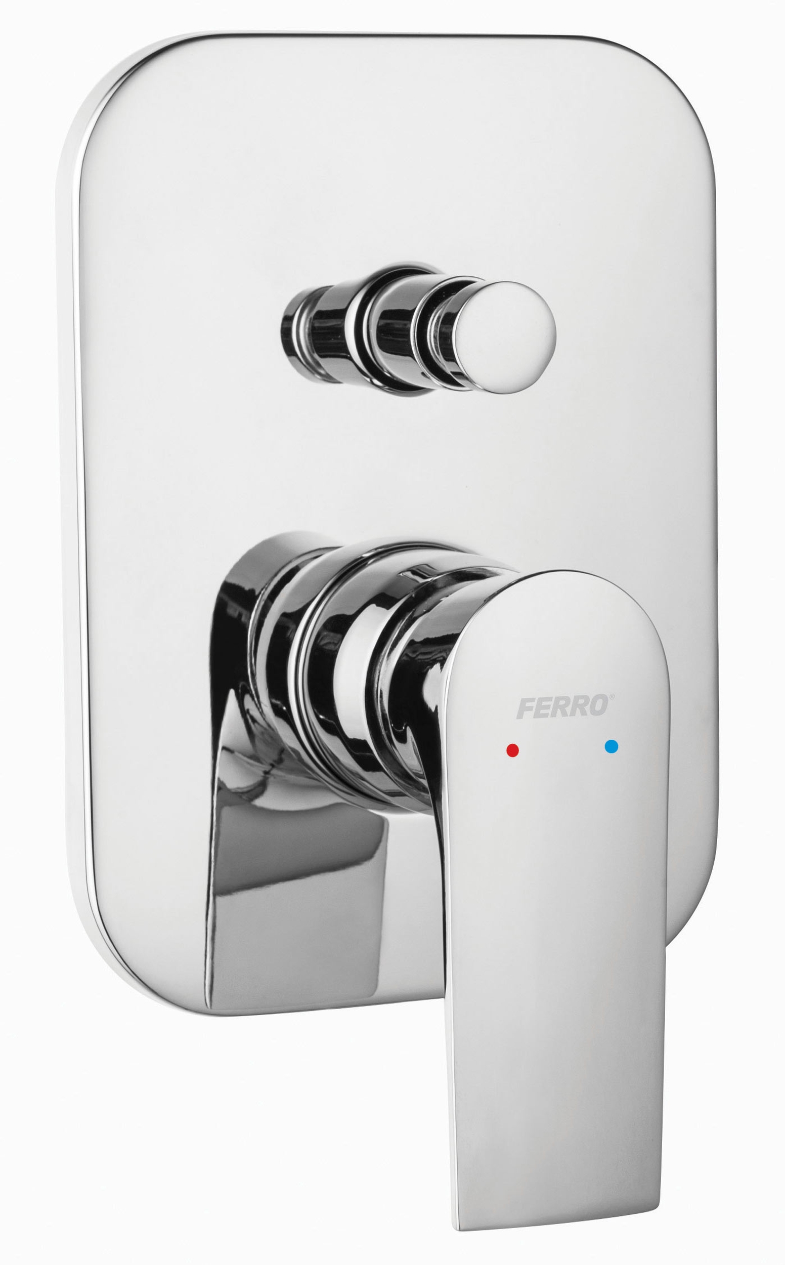 Ferro Algeo Square badewannen- und duscharmatur Unterputz chrom BAQ7P