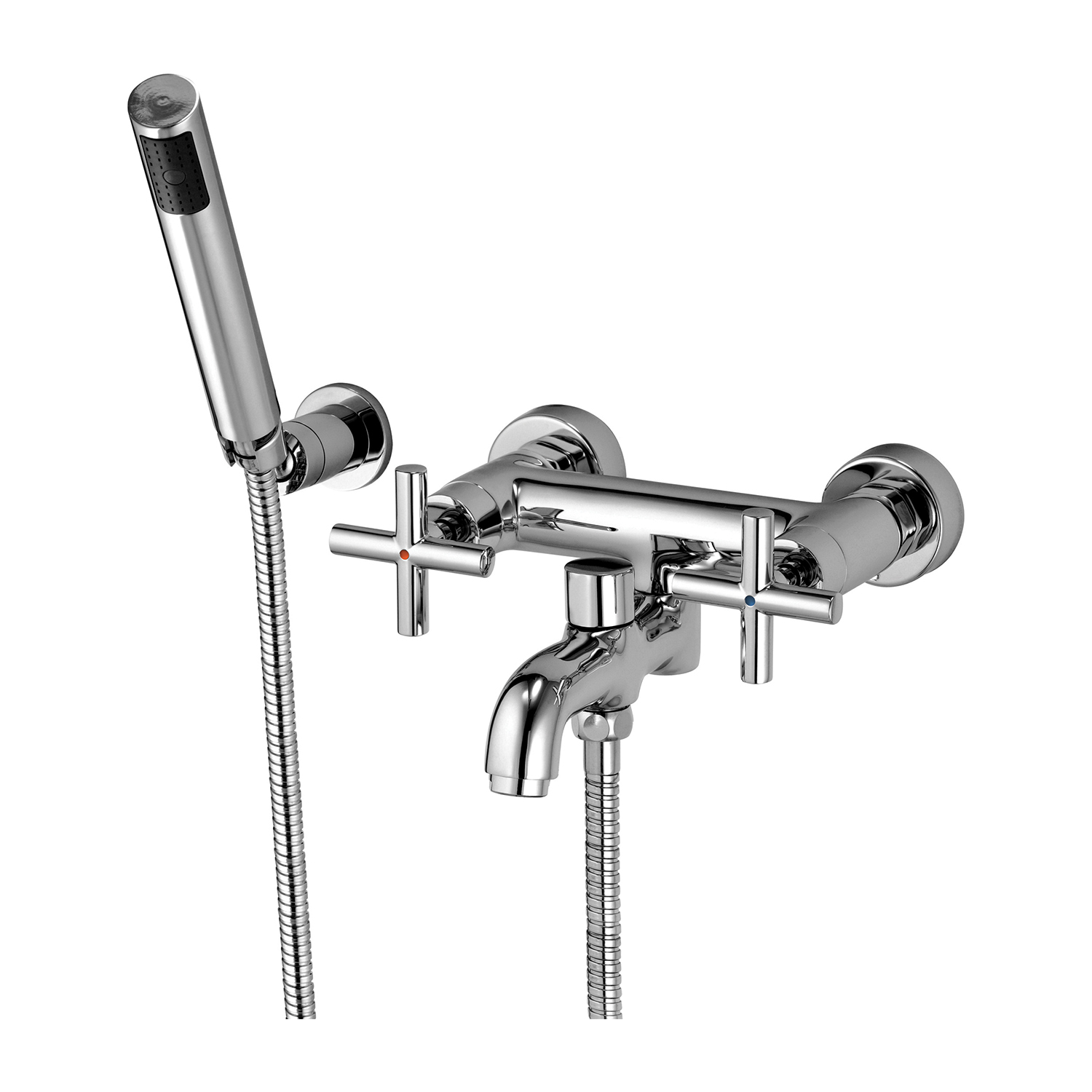 Omnires Modern Badewannen- und Duscharmatur Wandmontage chrom C304CR