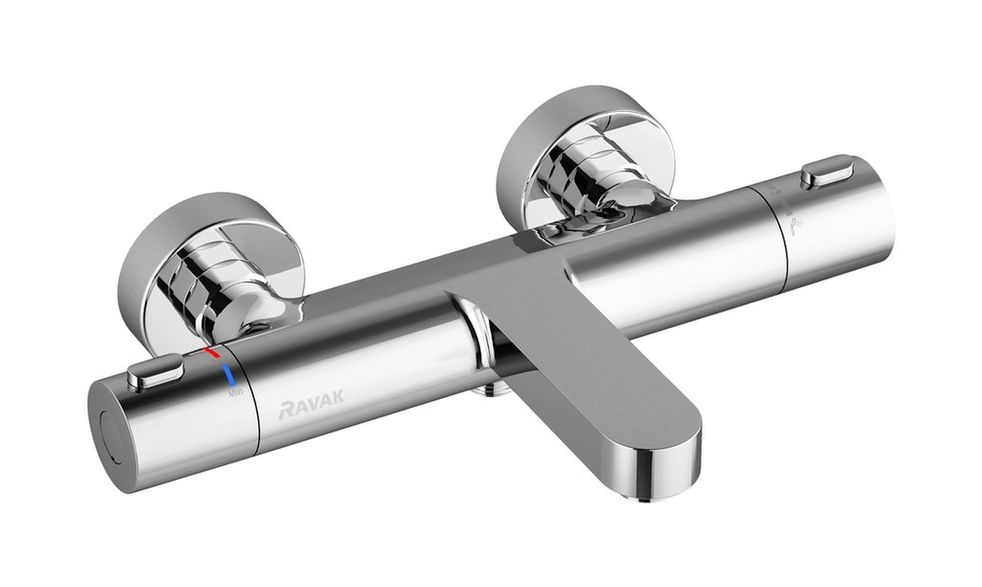 Ravak Termo Badewannen- und Duscharmatur Wandmontage mit Thermostat chrom X070097