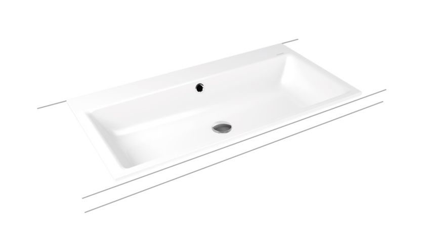 Kaldewei Puro Waschbecken 90x46 cm rechteckig Einbauwaschbecken weiß 900206013001