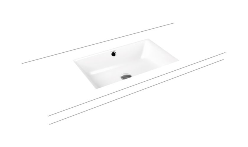 Kaldewei Puro Waschbecken 60x38.5 cm rechteckig Unterbauwaschbecken weiß 901006003001