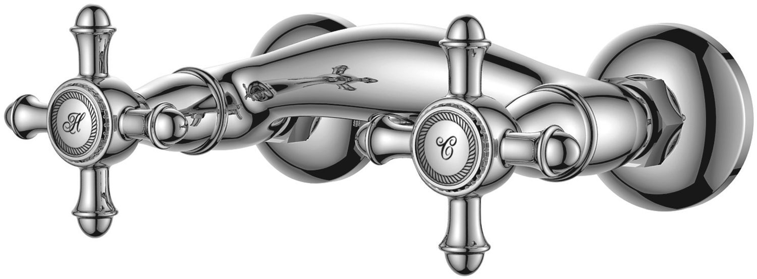 Omnires Retro Duschbatterie Wandmontage chrom RE7240CR