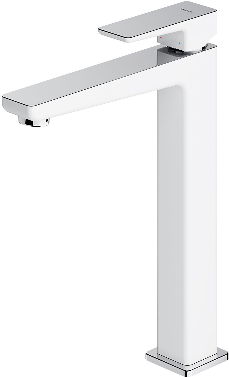 Omnires Parma Waschtischarmatur Stehend chrom-weiß PM7412CRB