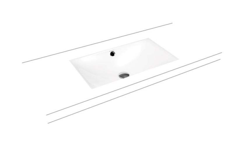 Kaldewei Silenio Waschbecken 63.4x39.1 cm rechteckig Unterbauwaschbecken weiß 906006003001