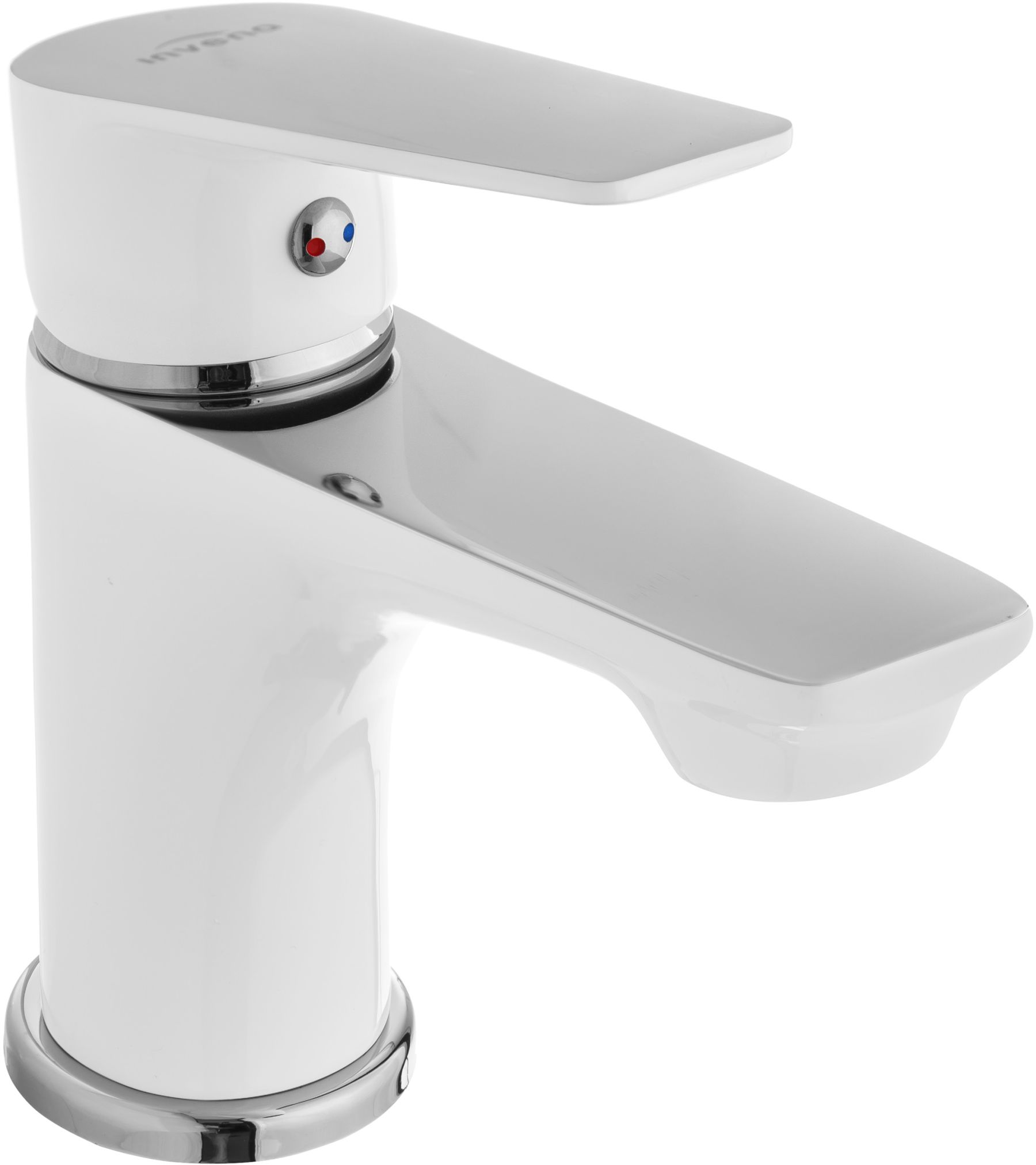 Invena Dokos waschbeckenhahn stehend weiß BU-19-002