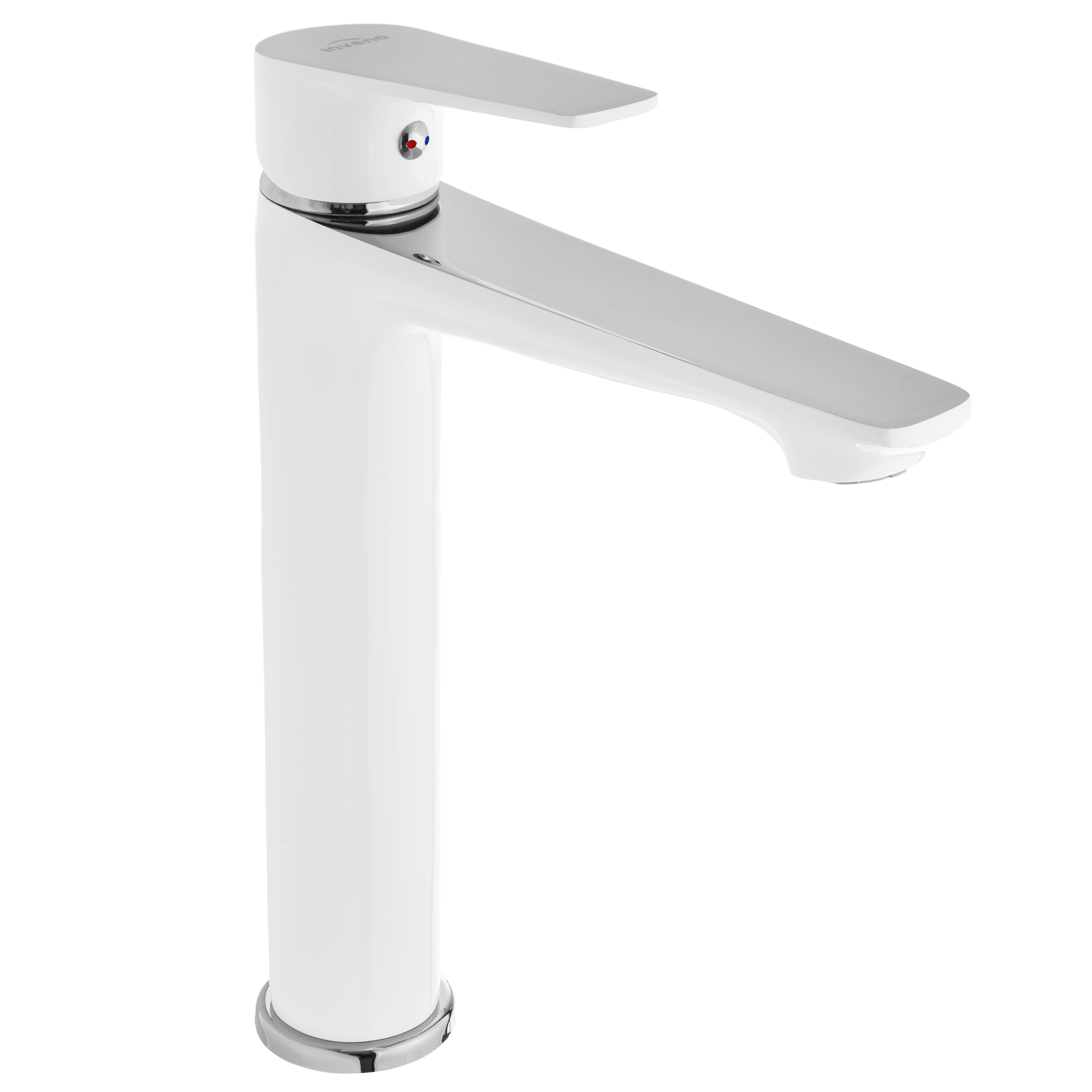 Invena Dokos waschbeckenhahn stehend weiß BU-19-W02