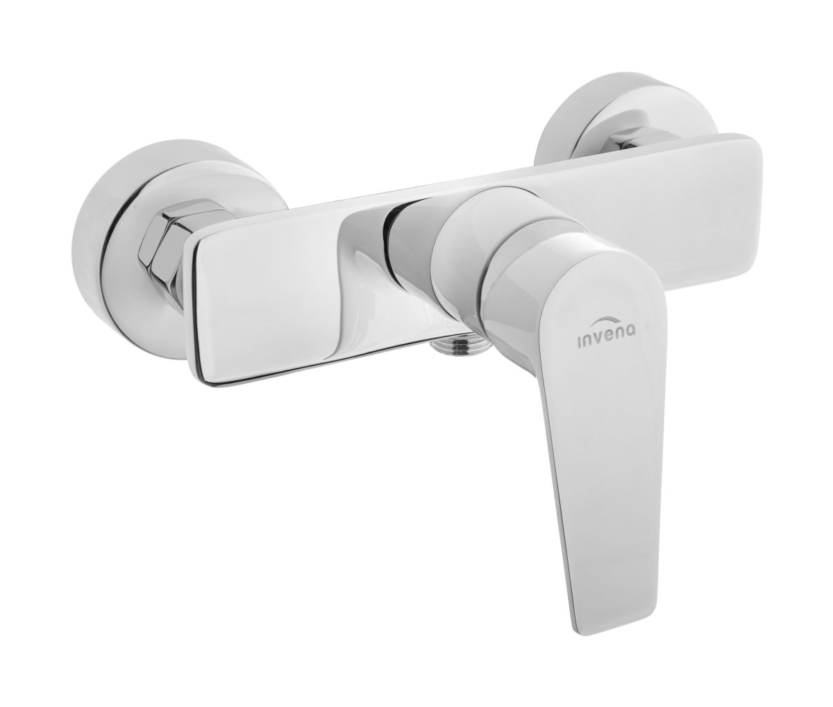 Invena Dokos duschbatterie Wand chrom-weiß BN-19-002