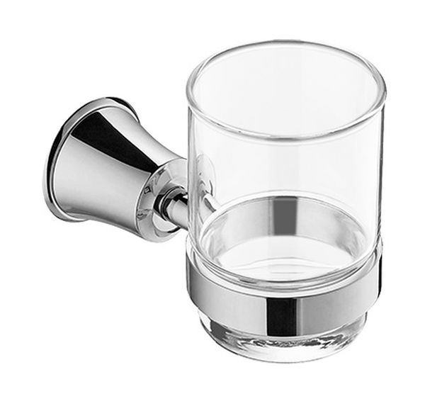 Omnires Art LIne Zahnputzbecher transparent-chrom AL53320CR