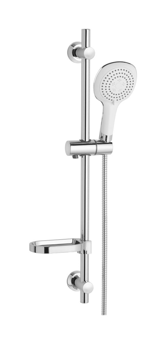 Invena Elea Duschset Wandmontage chrom-weiß AU-82-NAT