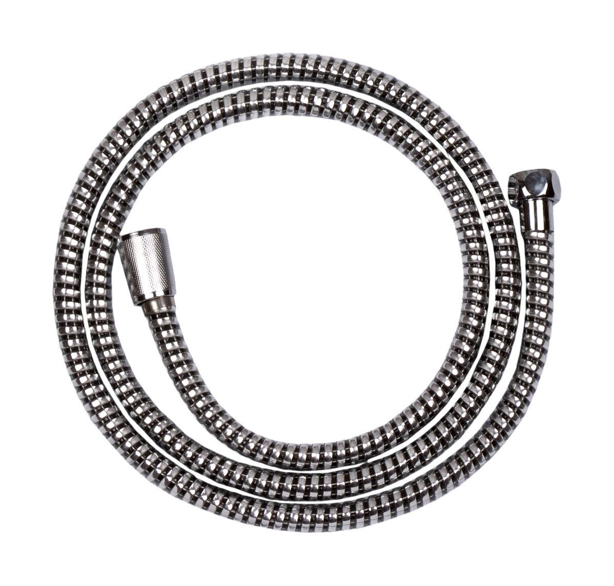 Invena Superflex Duschschlauch 150 cm chrom-schwarz AW-30-JT6