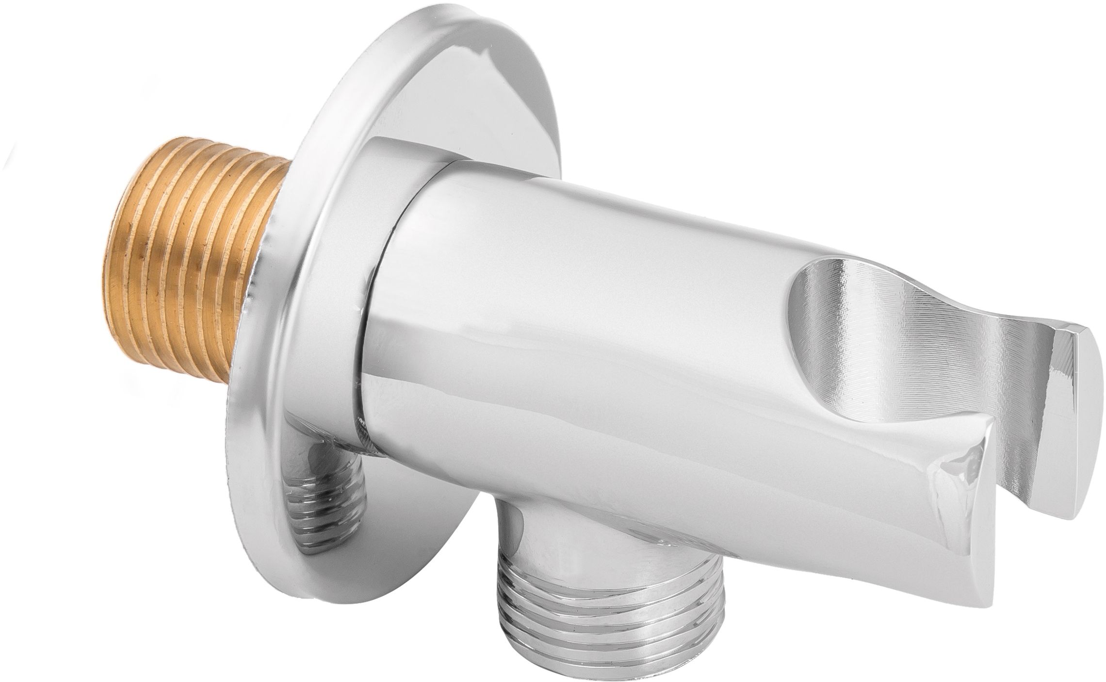 Invena Samba Plus Winkelanschluss mit Griff chrom SC-P1-002