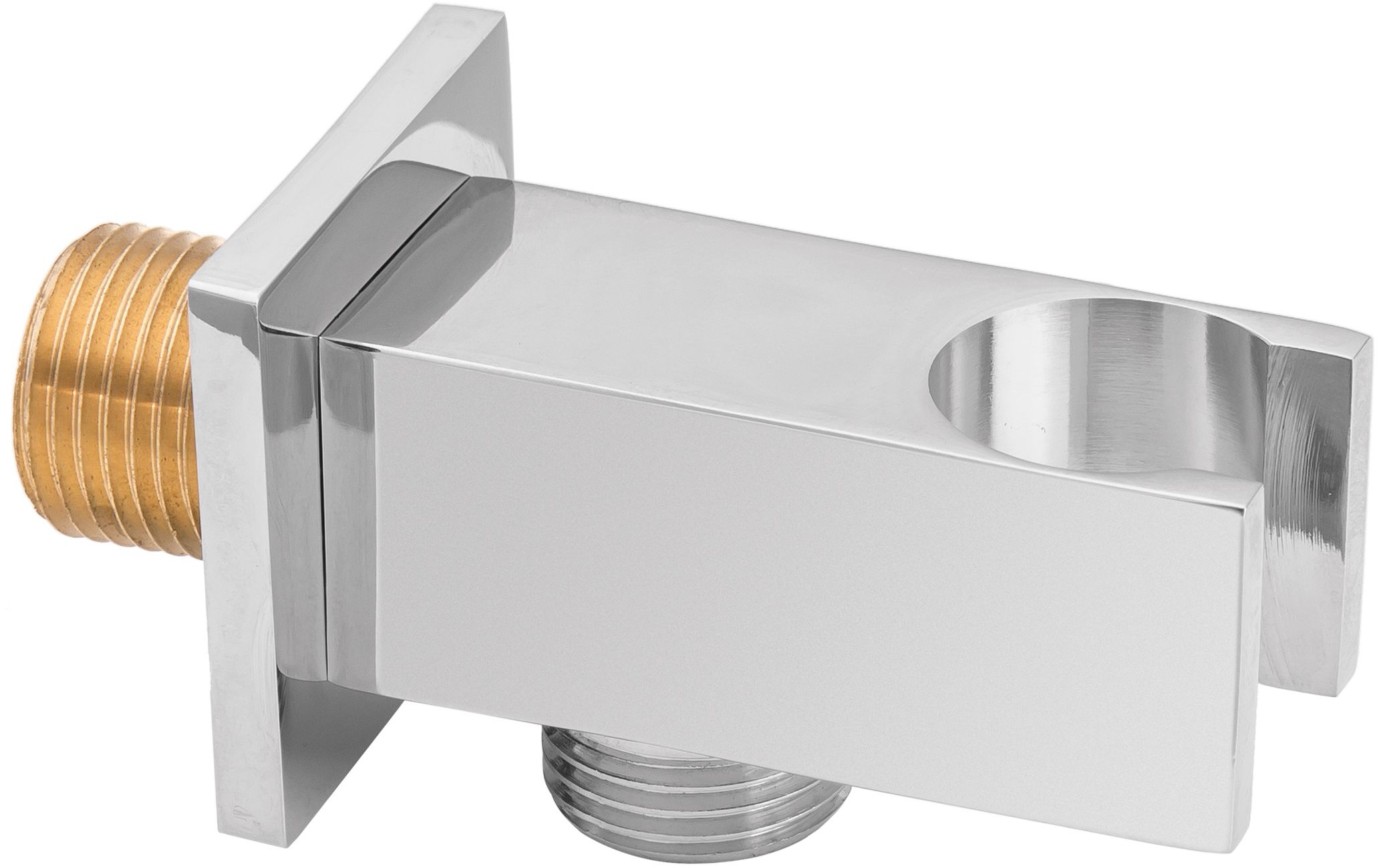 Invena Samba Plus Winkelanschluss mit Griff chrom SC-P1-033