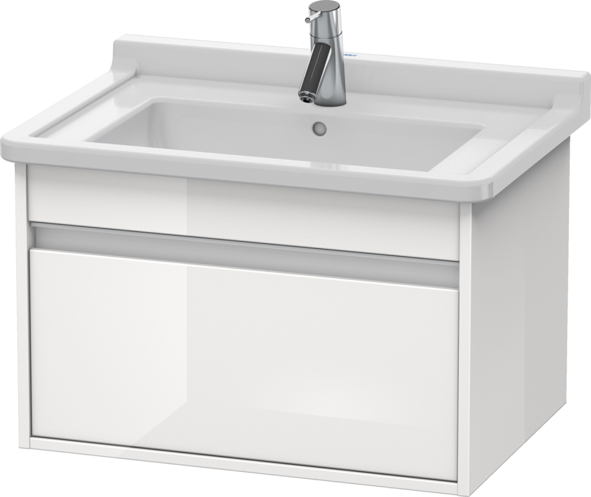Duravit Ketho Kabinett 80x46.5x41 cm Unterschrank hängend weiß KT666402222