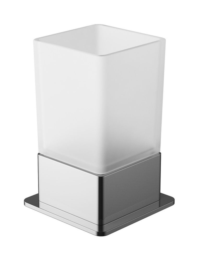 Excellent Riko Zahnputzbecher weiß-chrom DOEX.1614CR