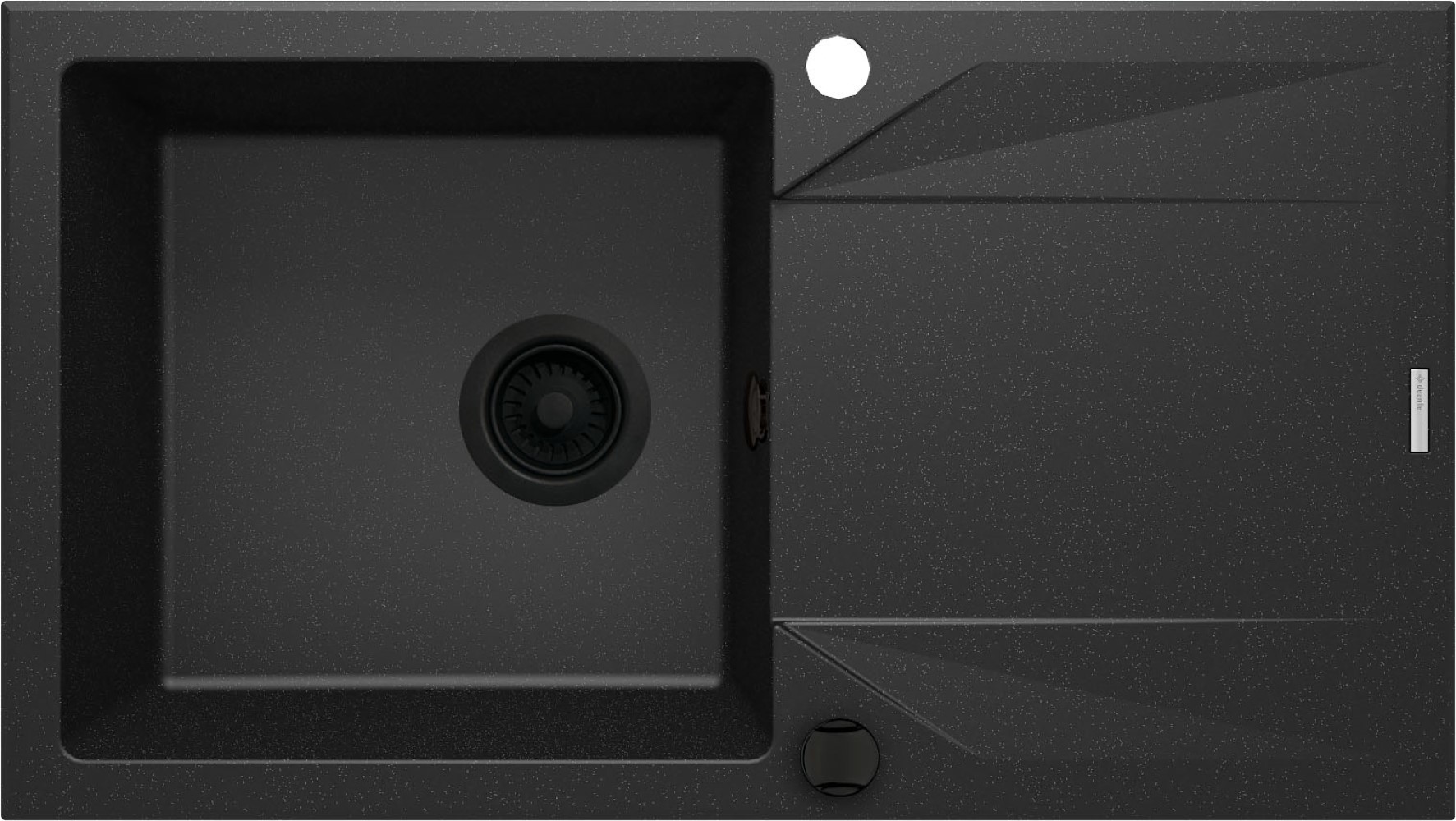 Deante Evora Granitspüle 78x44 cm grau/graphit/onyx ZQJ_G113