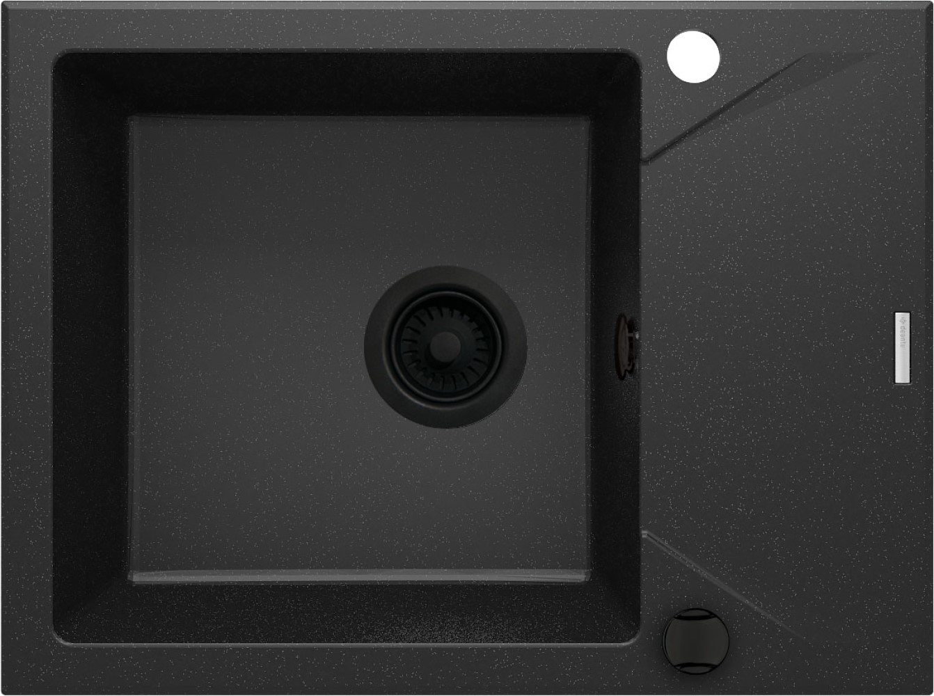Deante Evora granitspüle 59x44 cm grau/graphit/onyx ZQJ_G11A