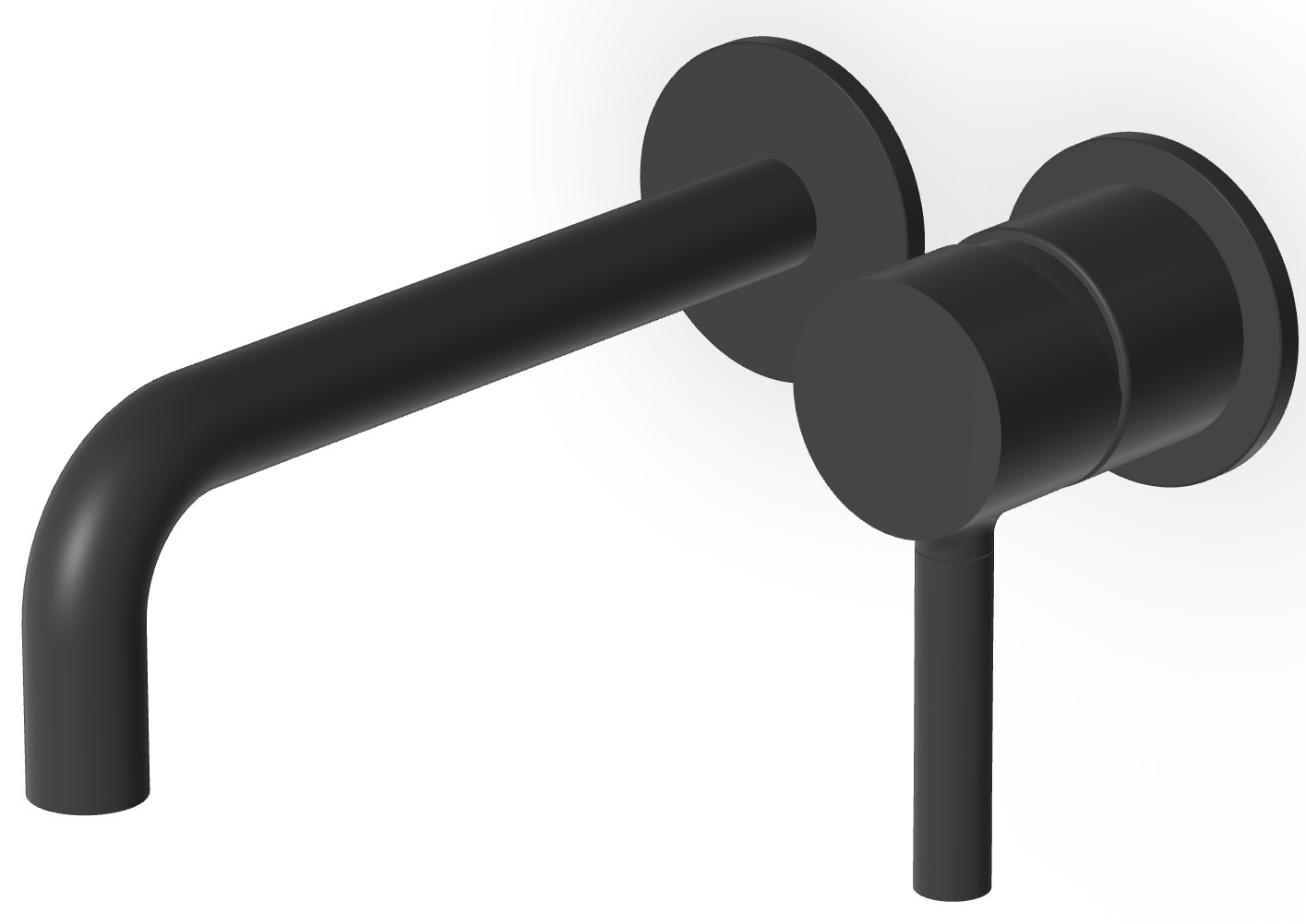 Zucchetti Pan Waschtischarmatur Unterputz schwarz ZP6030.N6