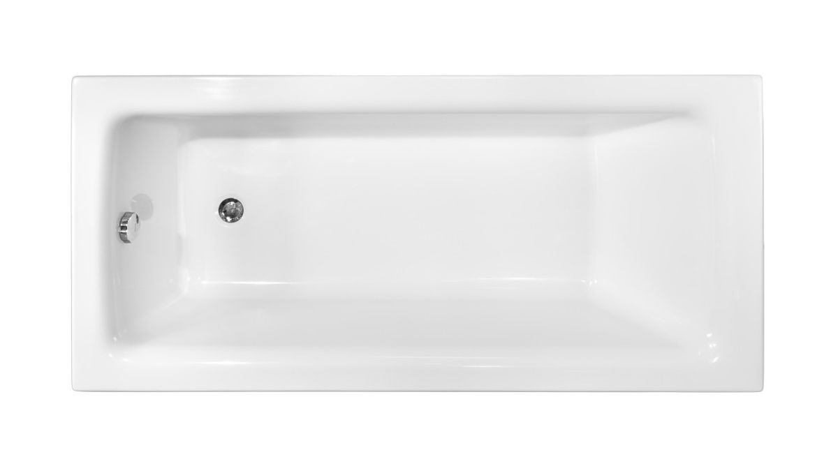 Besco Talia Rechteckige Badewanne 170x75 cm weiß #WAT-170-PK