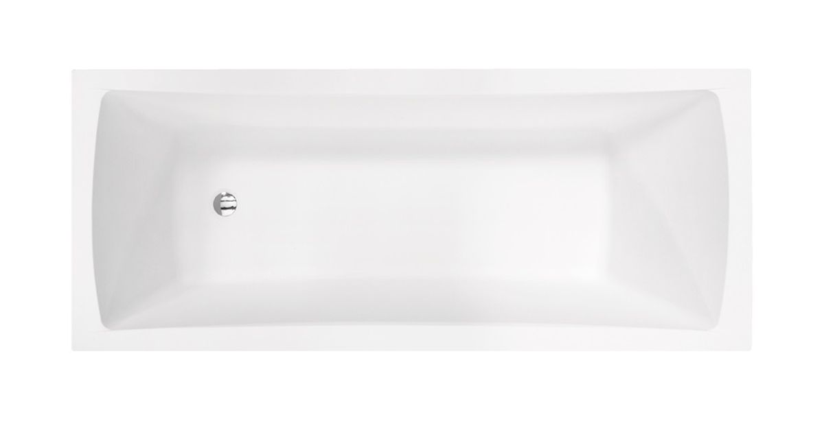 Besco Optima Rechteckige Badewanne 150x70 cm weiß #WAO-150-PK