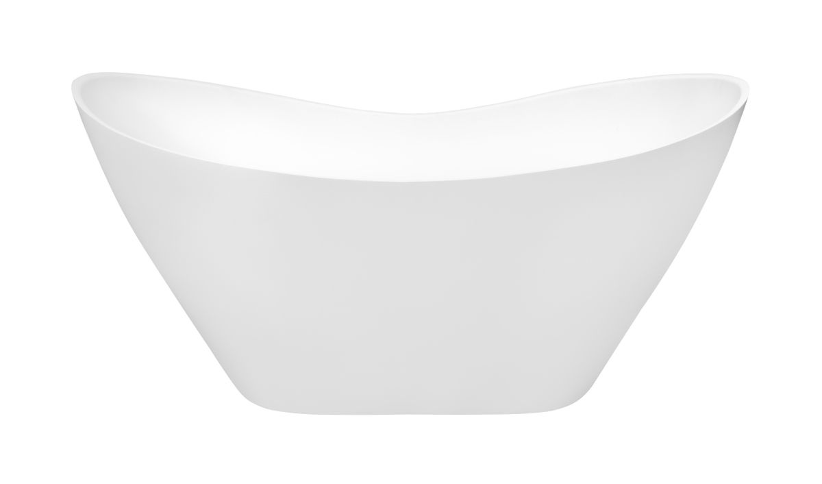 Besco Viya Freistehende Badewanne 160x70 cm oval weiß #WMD-160-V