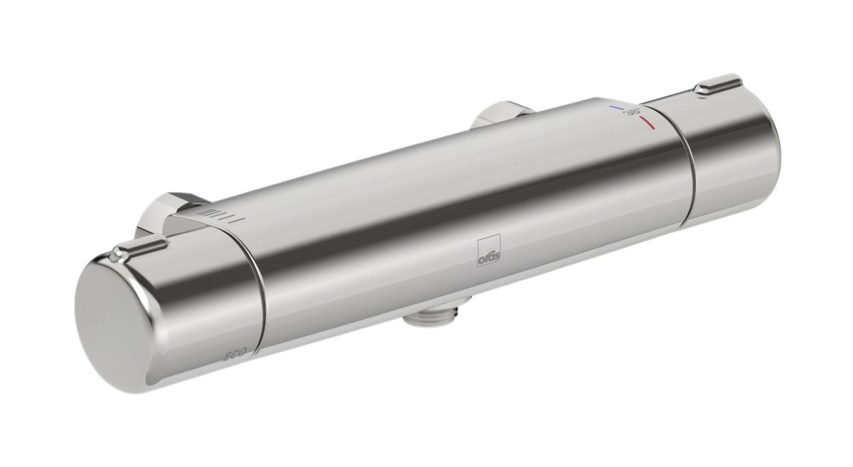 Oras Nova Duschbatterie Wandmontage mit Thermostat chrom 7460