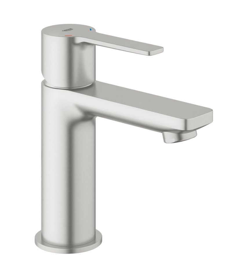 Grohe Lineare Waschtischarmatur Stehend SuperSteel 23791DC1