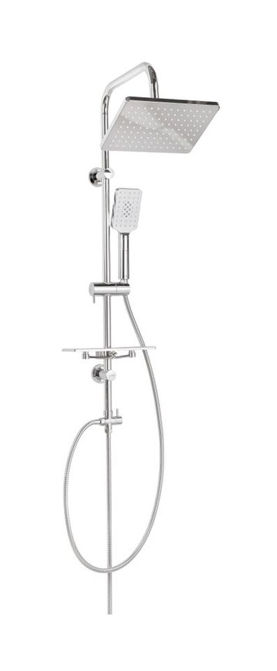 Invena Nyks Duschset Wandmontage mit Regenbrause chrom AU-32-001