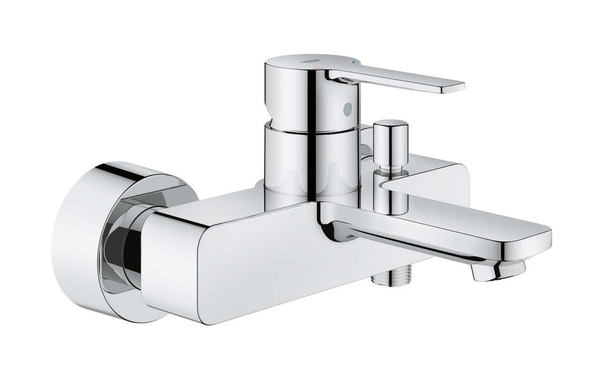 Grohe Lineare Badewannen- und Duscharmatur Wandmontage StarLight Chrome 33849001