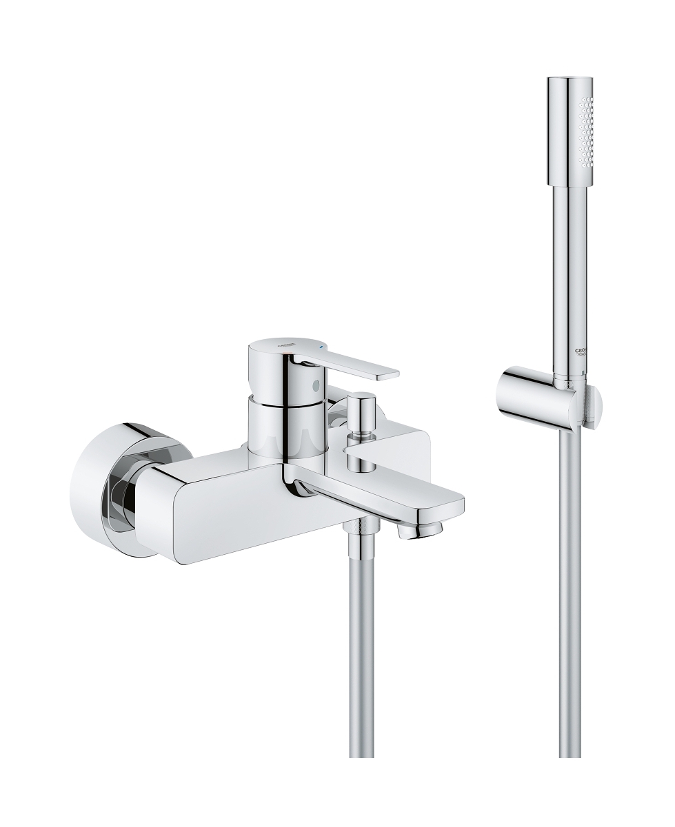 Grohe Lineare Badewannen- und Duscharmatur Wandmontage StarLight Chrome 33850001