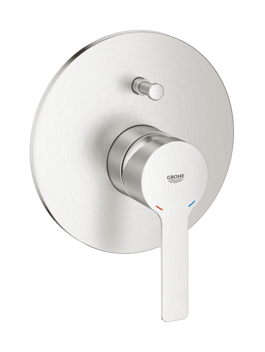 Grohe Lineare Badewannen- und Duscharmatur Unterputz SuperSteel 19297DC1