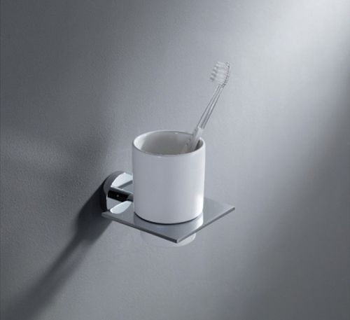 Blue Water Hugo Zahnputzbecher weiß-chrom HUG-011