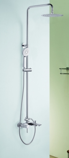 Blue Water Icona Badewannen- und Duschset Wandmontage mit Regenbrause chrom ICO-ZWPN.500C