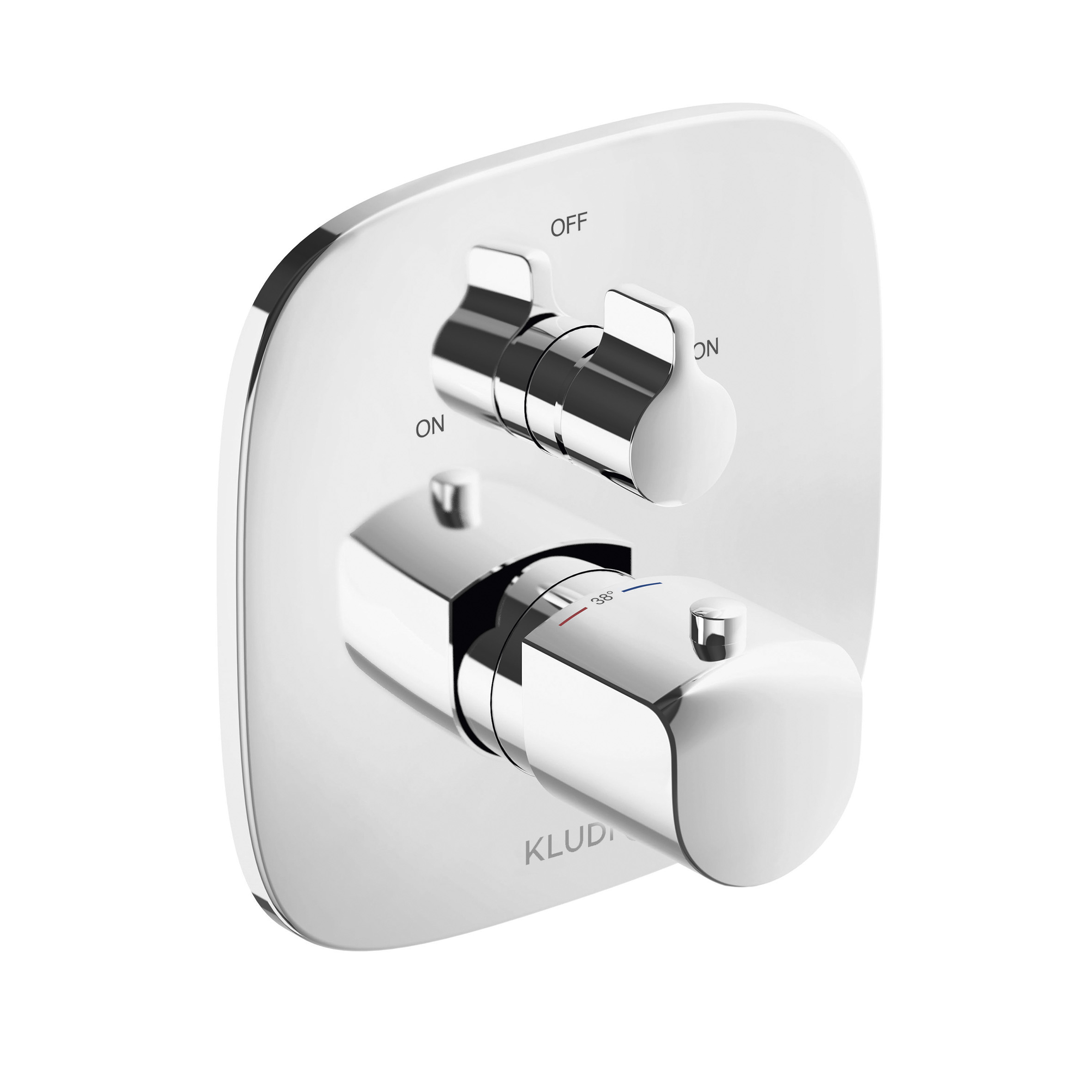 Kludi Ameo badewannen- und duscharmatur Unterputz mit Thermostat chrom 418300575
