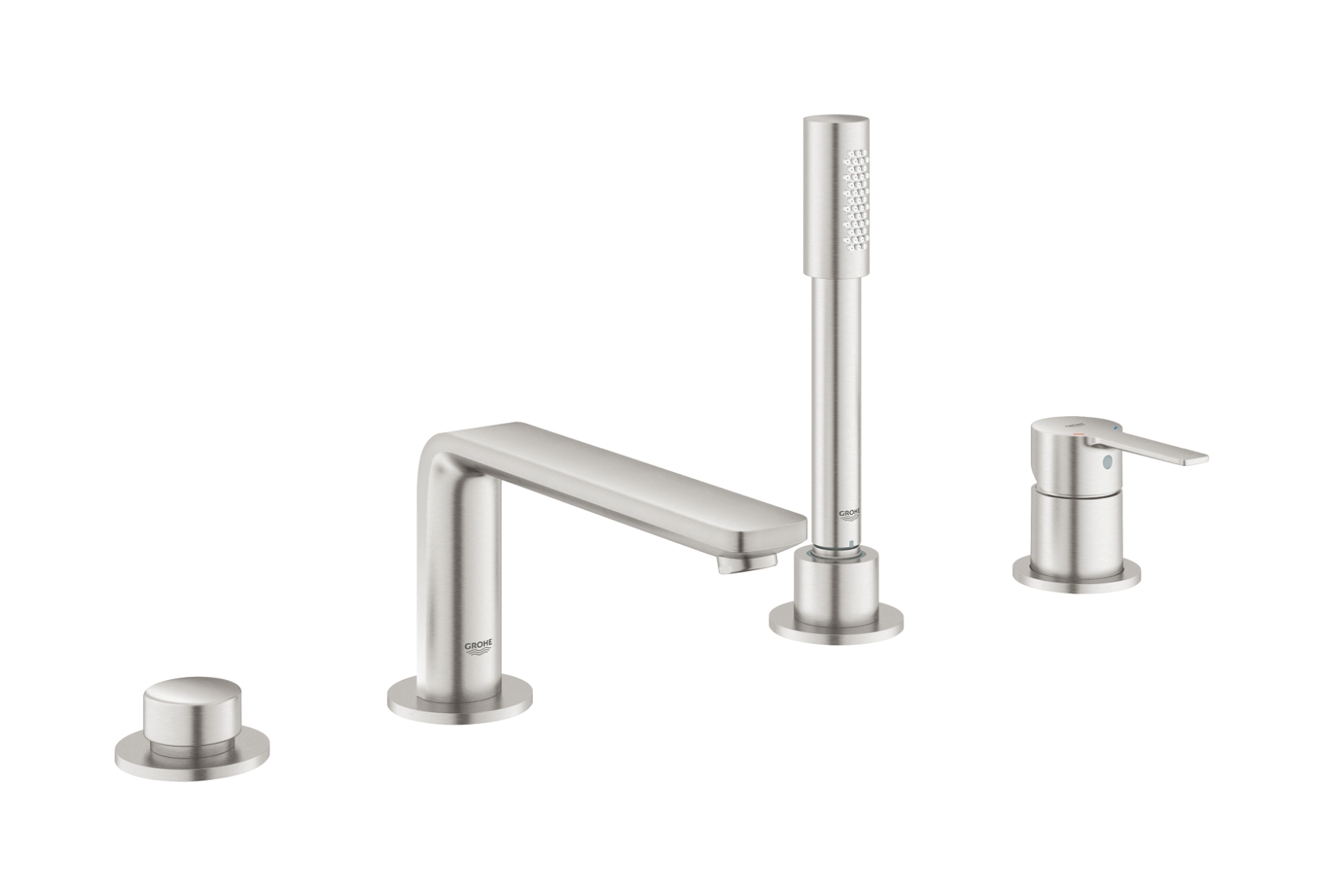 Grohe Lineare Badewannen- und Duscharmatur awannenmontiert SuperSteel 19577DC1