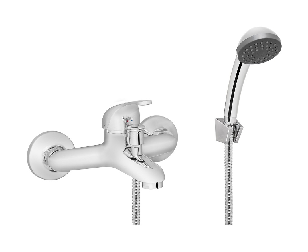 Invena Mitris badewannen- und duscharmatur Wand chrom BW-79-KPL