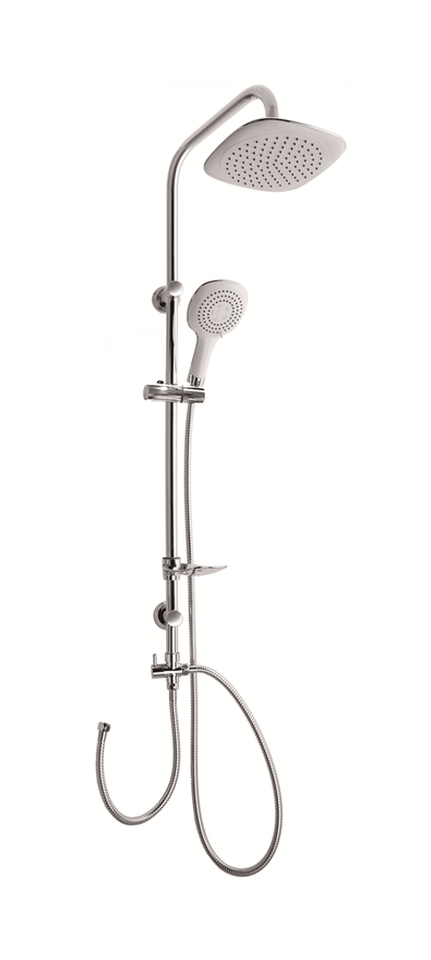 Invena Elea Duschset Wandmontage mit Regenbrause chrom AU-82-001
