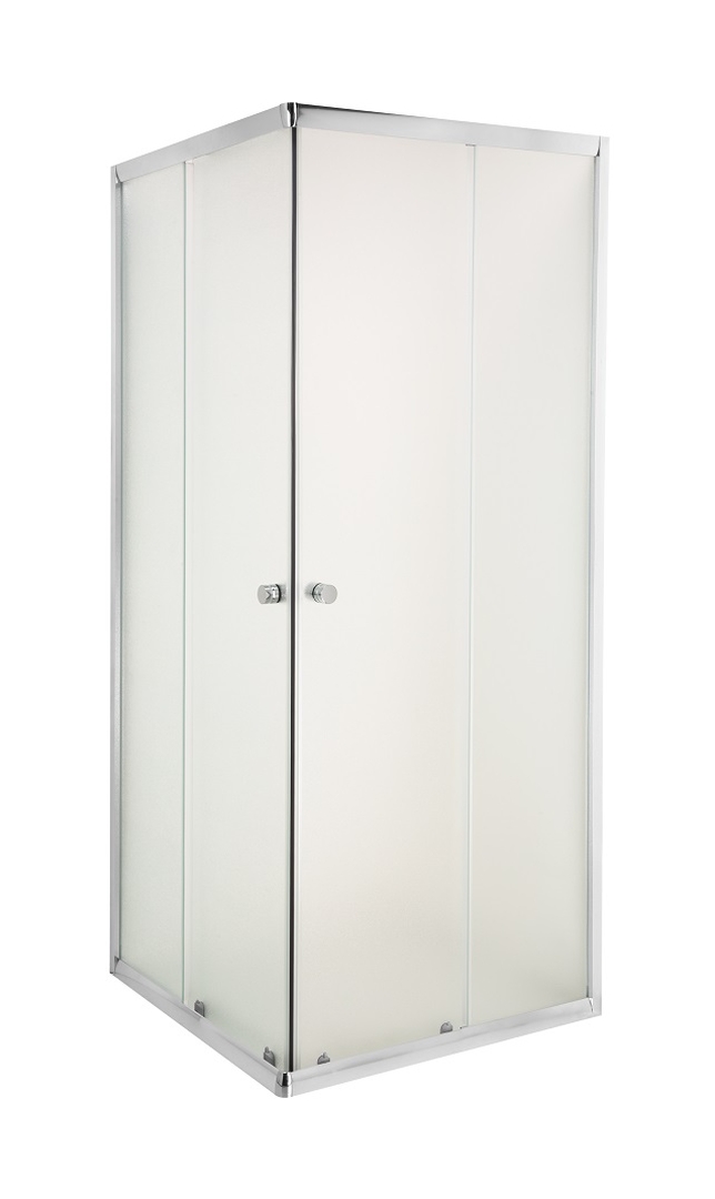 Invena Parla Dusche 90x90 cm quadratisch chrom Glanz/Mattglas AK-48-191