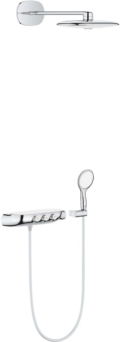 Grohe Rainshower Duschset Unterputz mit Thermostat mit Regenbrause StarLight Chrom 26443LS0