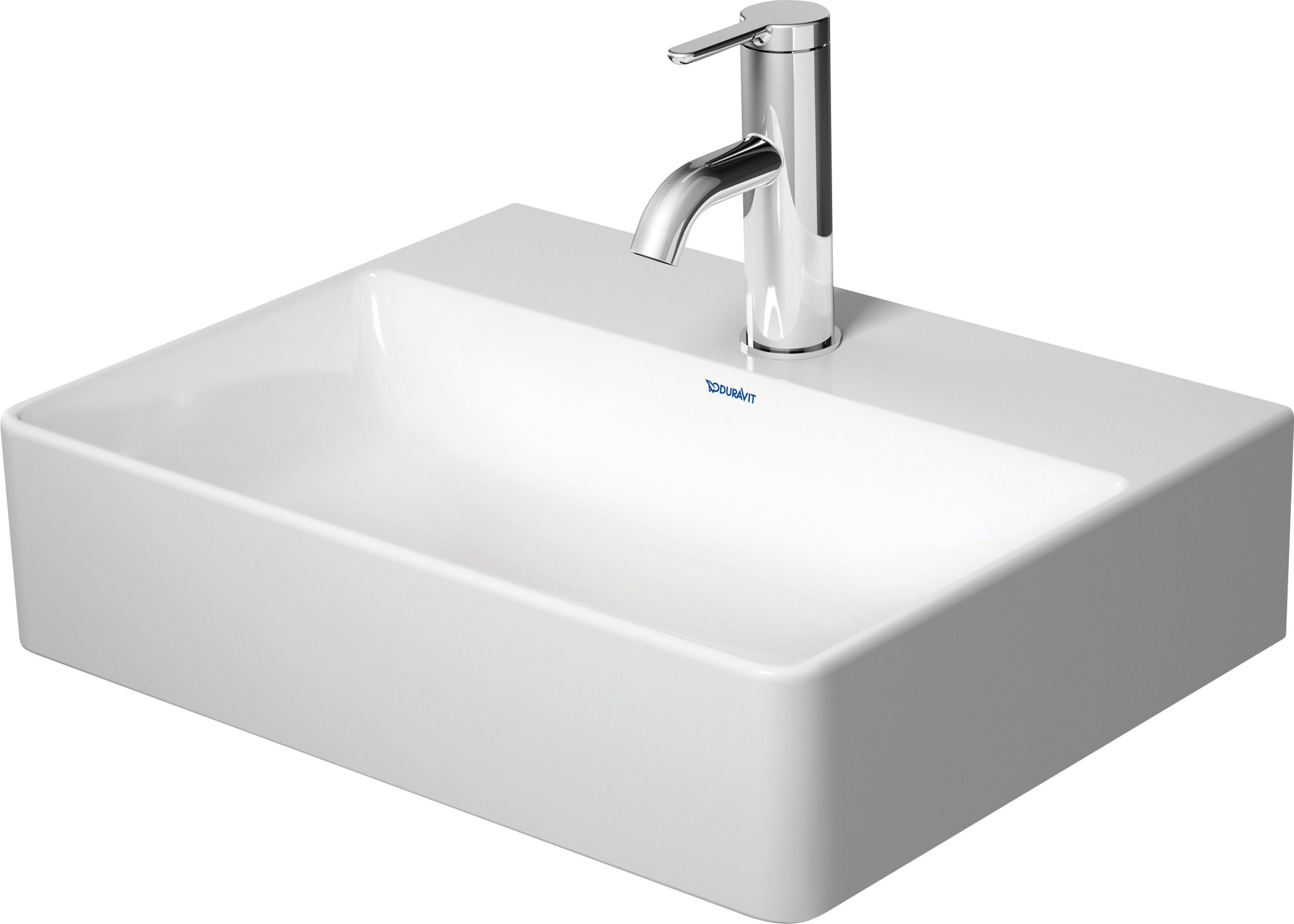 Duravit DuraSquare Waschbecken 45x35 cm rechteckig Möbel weiß 0732450041