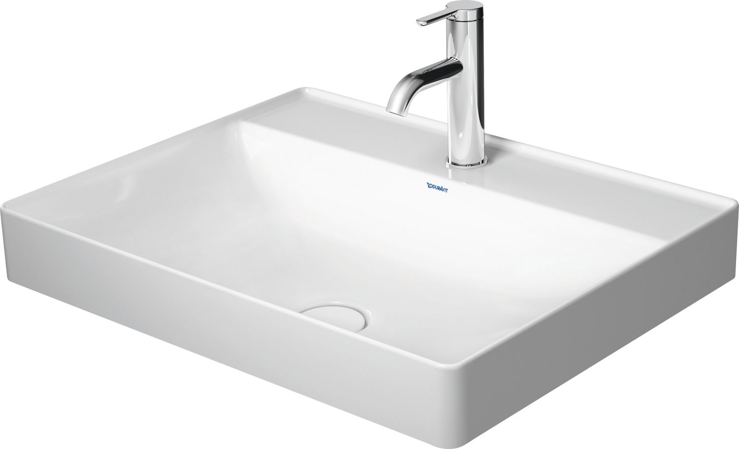 Duravit DuraSquare Waschbecken 60x47 cm rechteckig Aufsatzwaschbecken weiß 2354600041